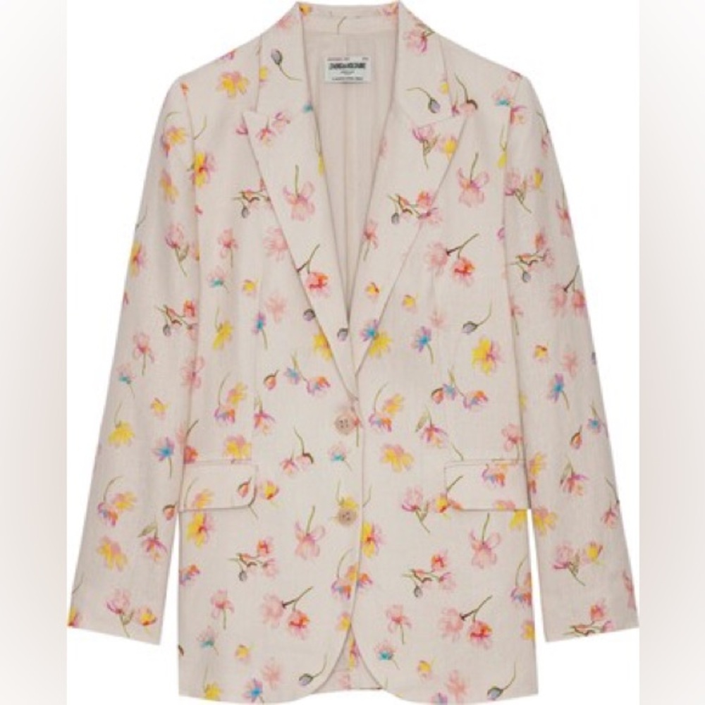 Floral Cream Women's Blazer